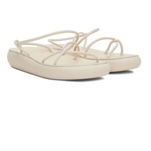 Ancient Greek Sandals Cream Strappy Platform Sandals